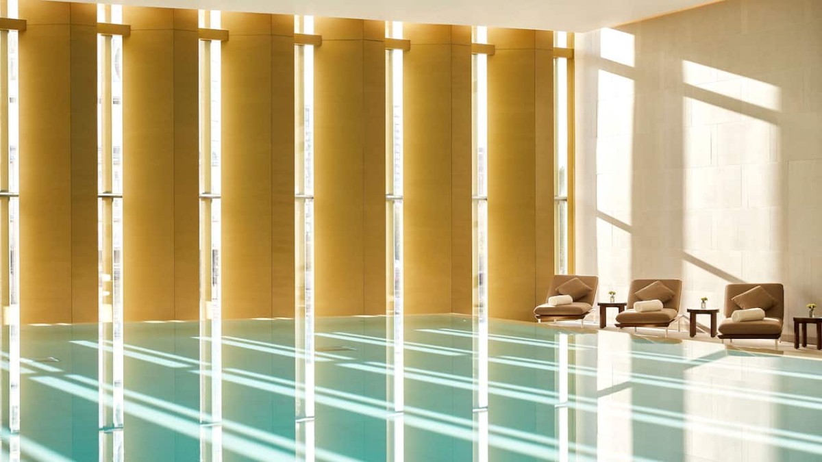 Indoor swimming pool at Park Hyatt London River Thames
