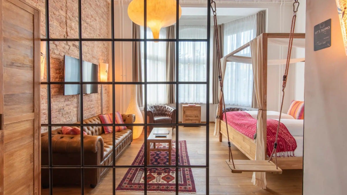 Schlafzimmer im Hotel Manon Les Suites Guldsmeden