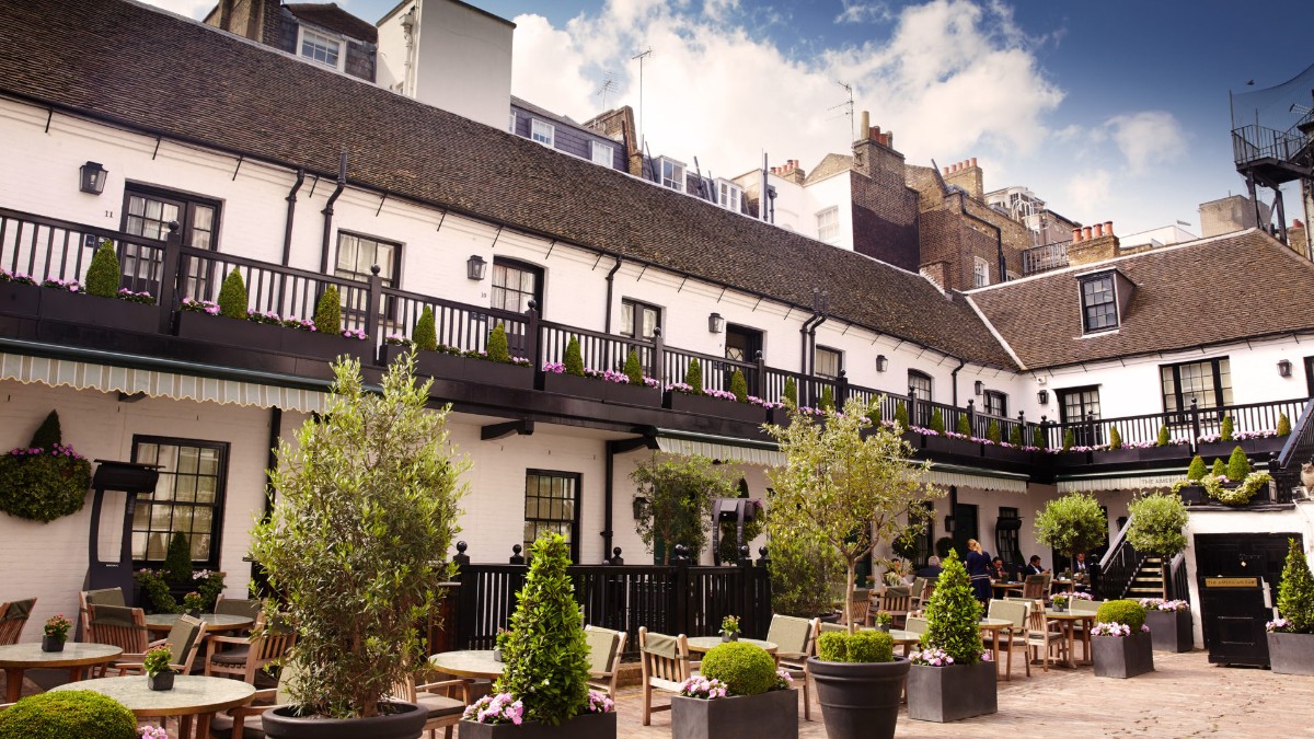 Outdoor area at Hotel The Stafford London