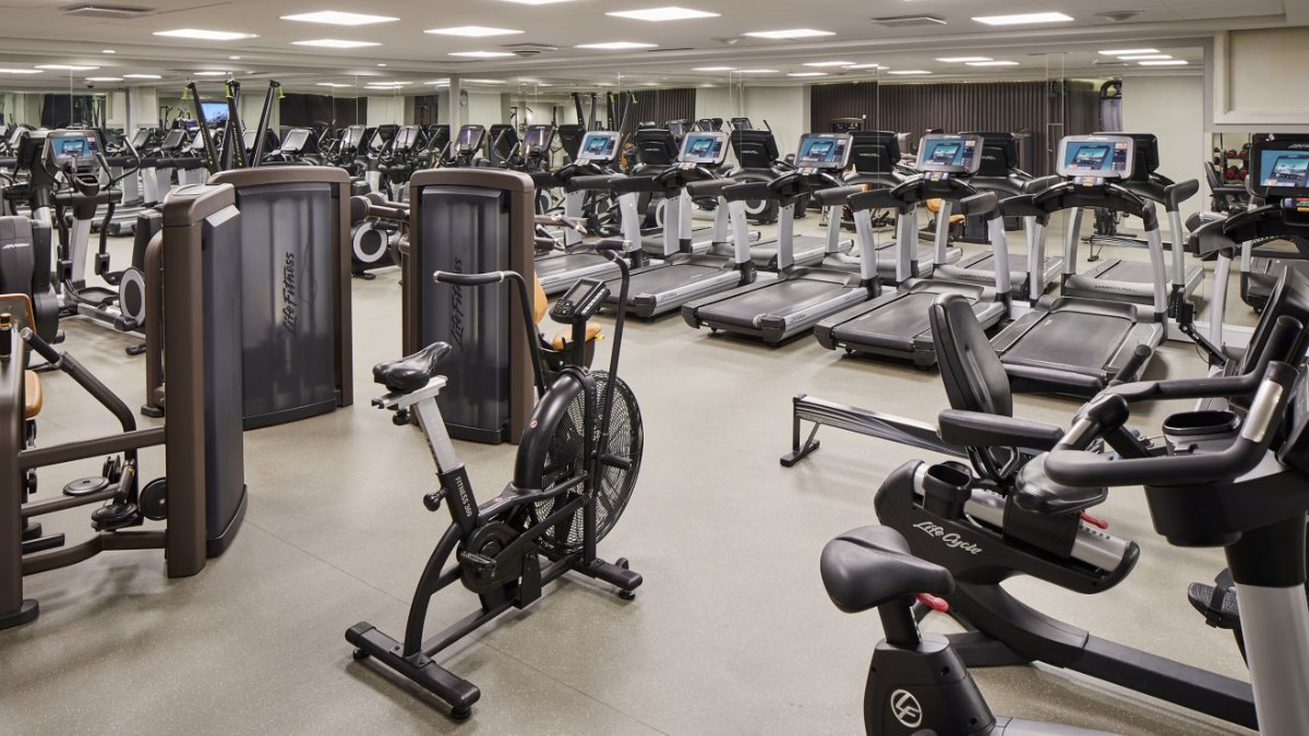 Gym room at Copenhagen Marriott Hotel