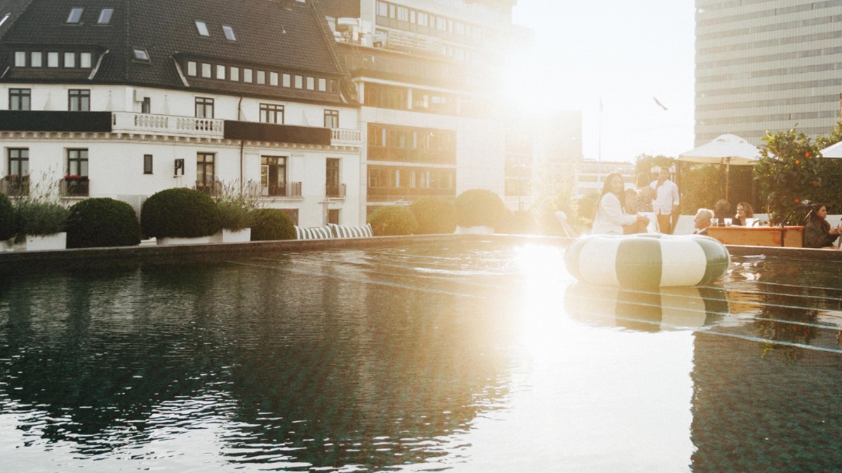 Outdoor swimming pool at Nimb Hotel