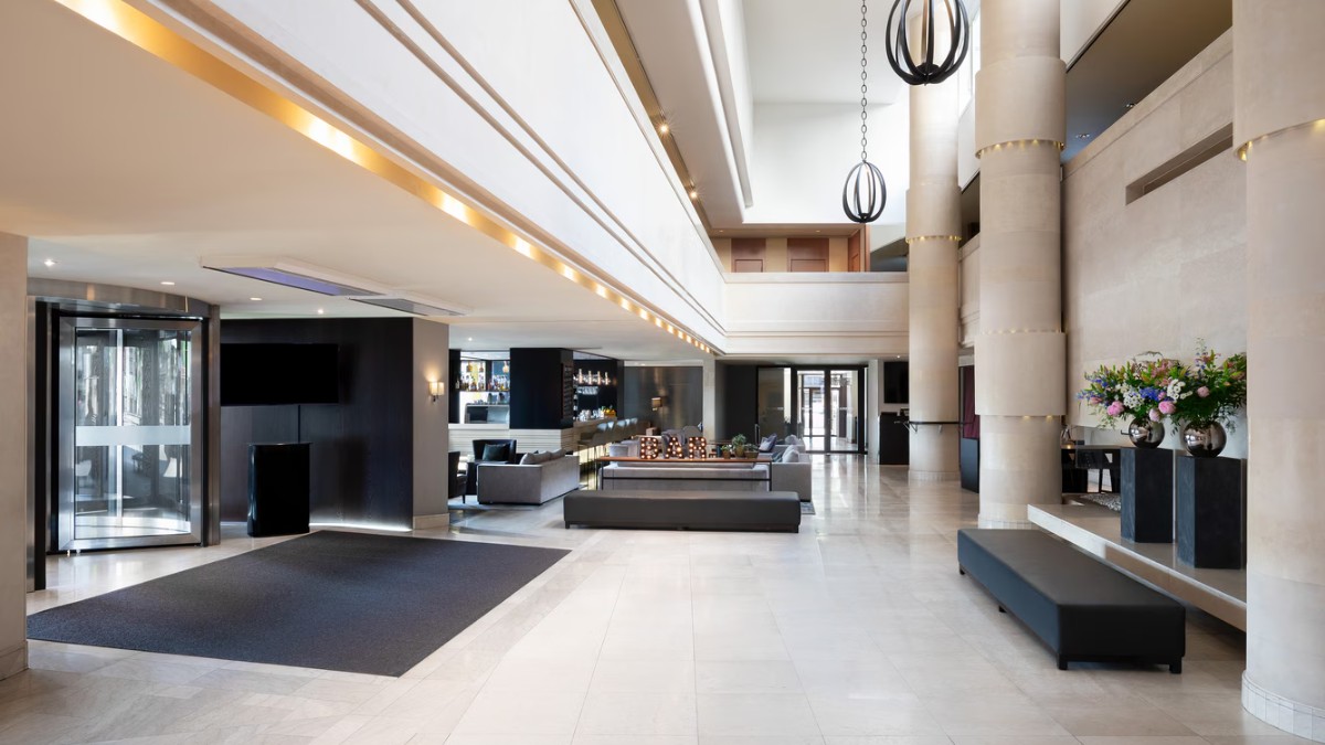 Lobby at Sheraton Stockholm Hotel