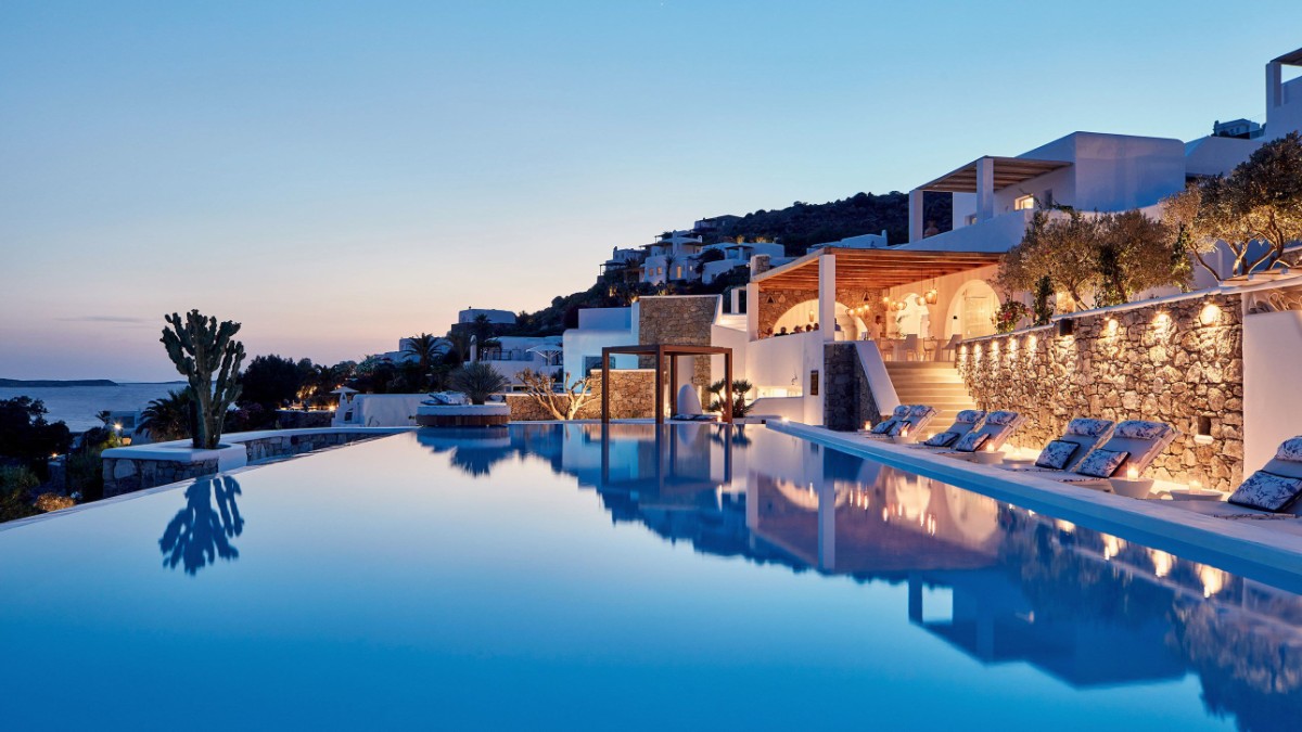 Pool at Katikies Mykonos - The Leading Hotels Of The World