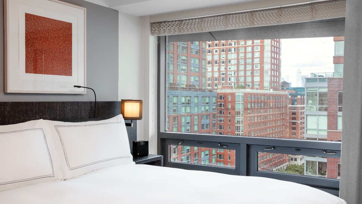 Bedroom at Conrad New York Downtown
