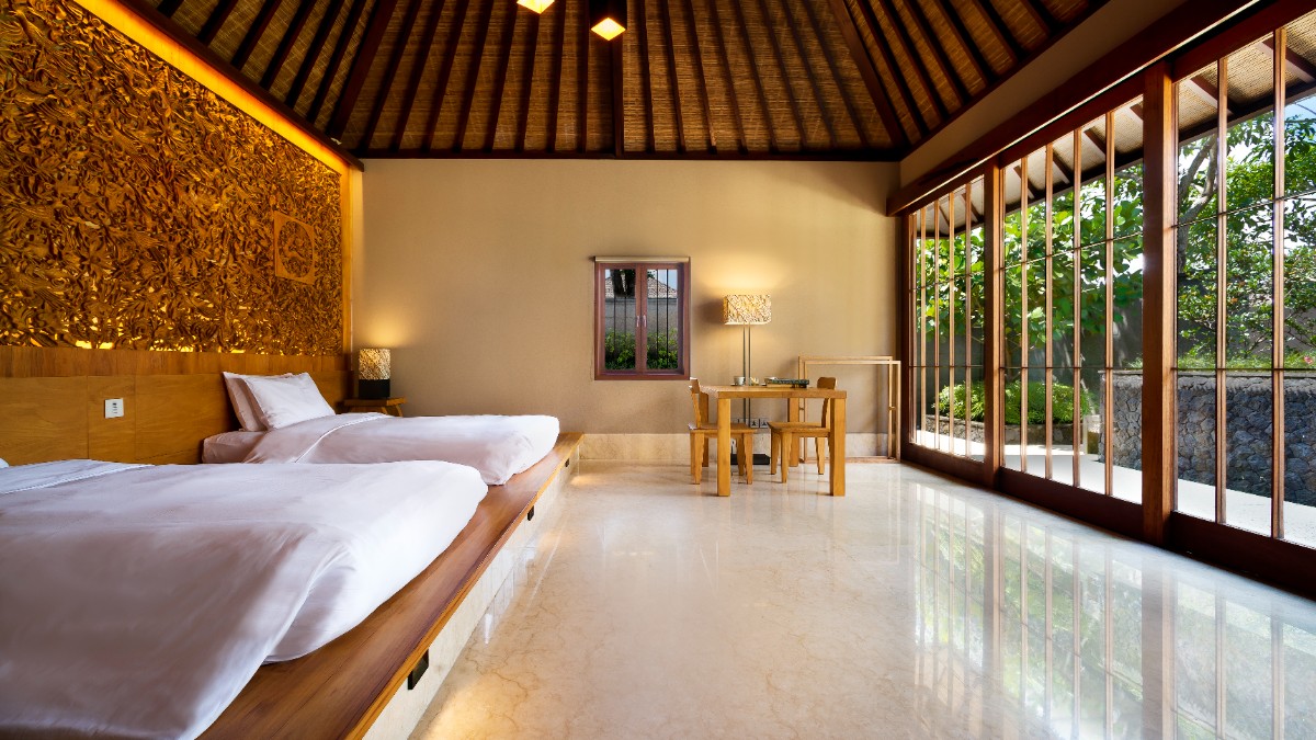 Bedroom at HOSHINOYA Bali