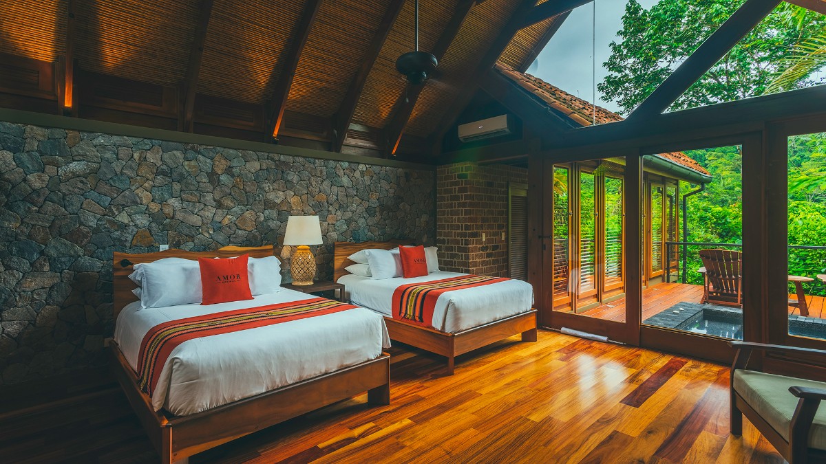 Bedroom at Amor Arenal Adults Friendly