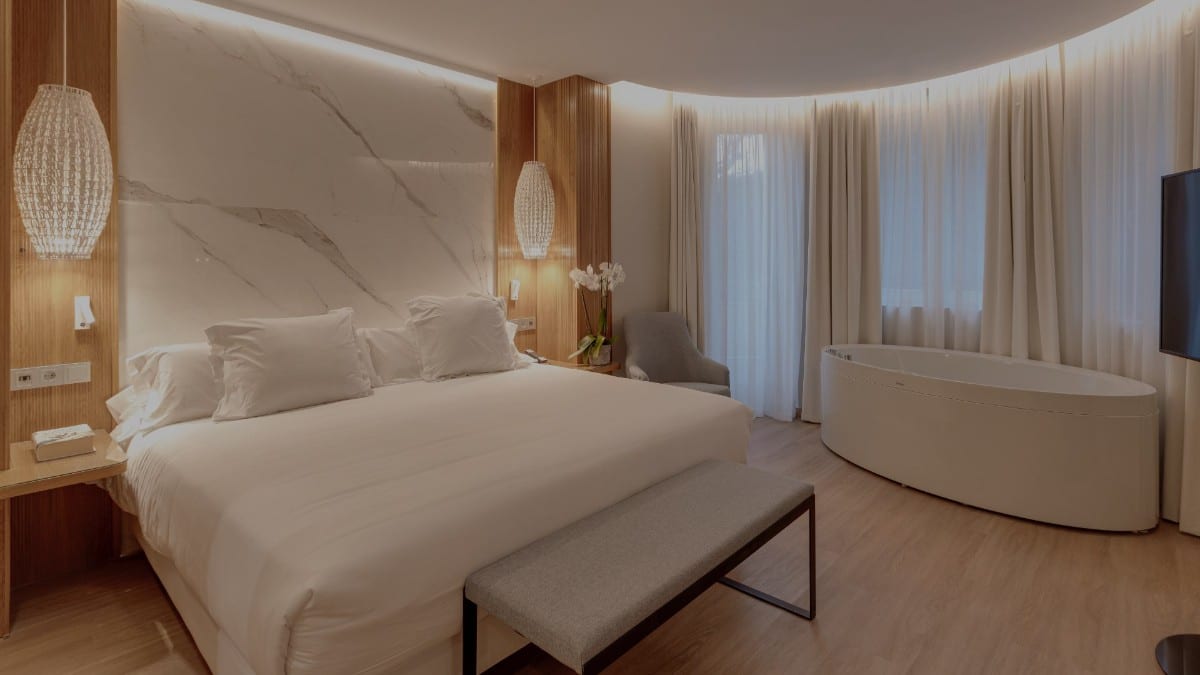 Schlafzimmer im Hotel Boutique Mirlo Barcelona