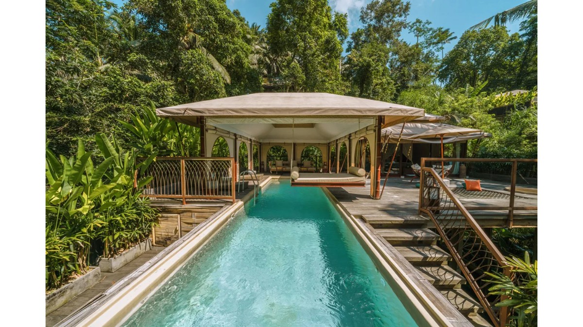 Outdoor swimming pool at K Club Ubud