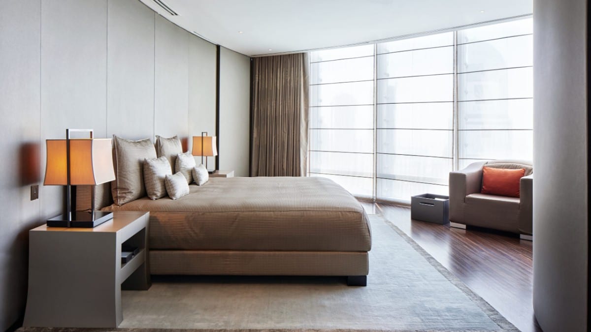 Schlafzimmer im Armani Hotel Dubai, Burj Khalifa
