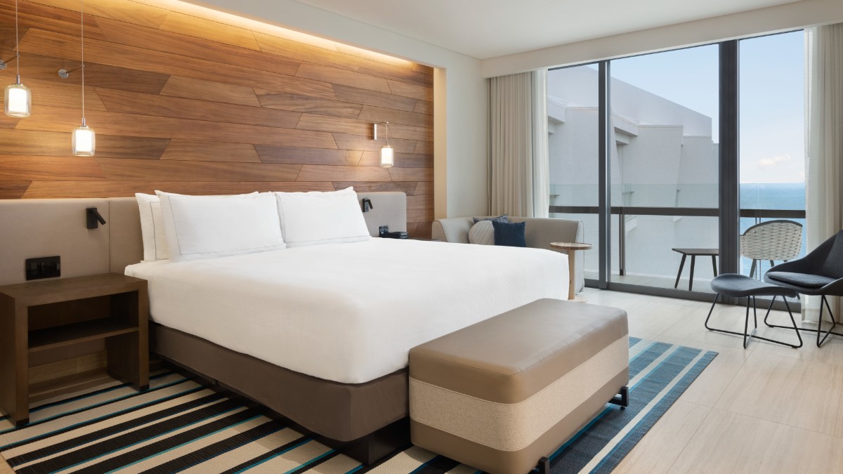 Bedroom at Hilton Cancun, an All-Inclusive Resort