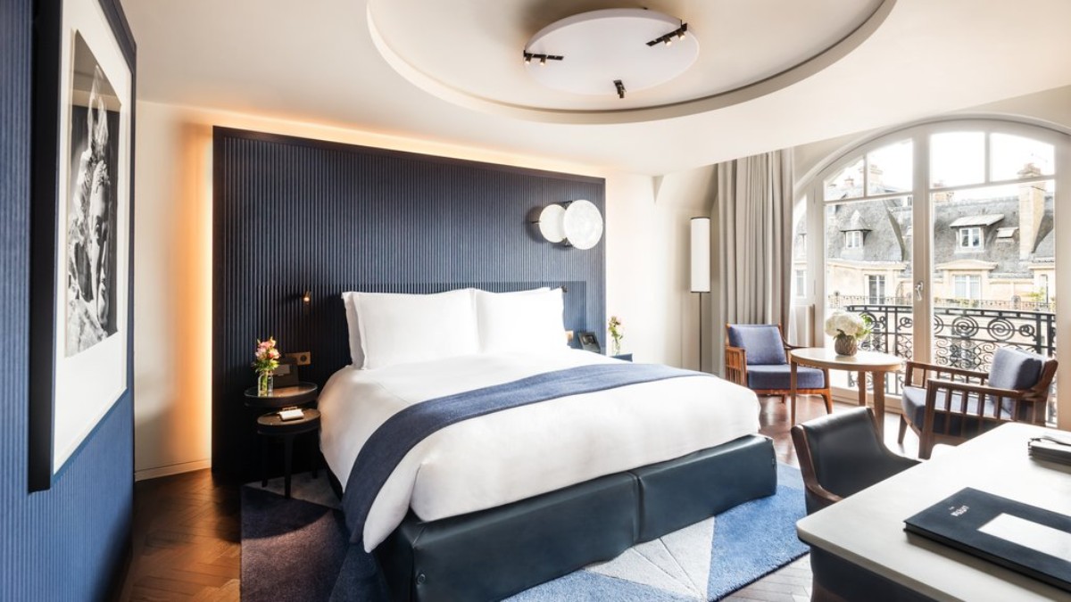 Bedroom at Mandarin Oriental Lutetia, Paris
