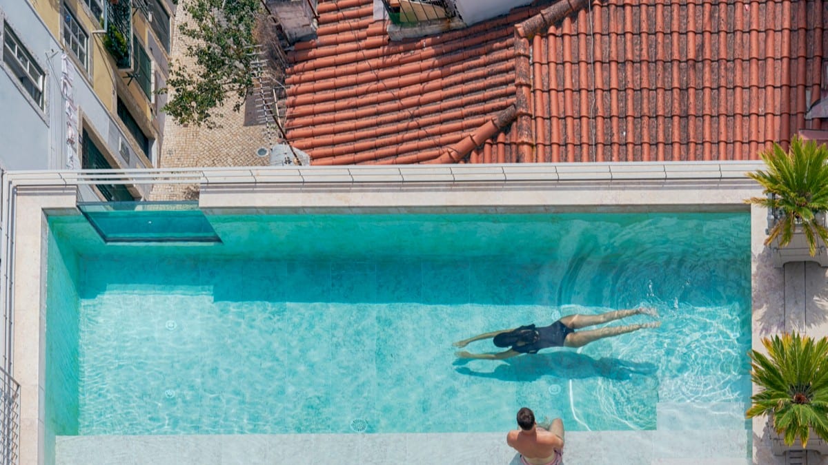 Pool im Verride Palácio Santa Catarina