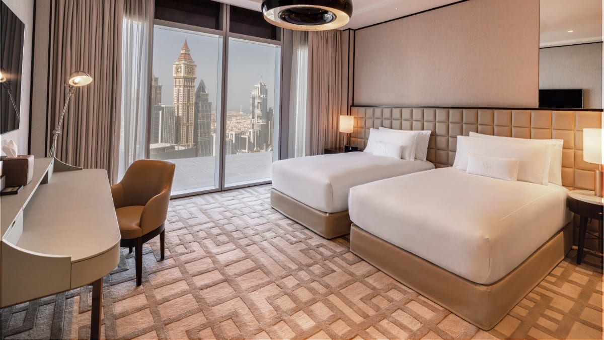 Schlafzimmer im Waldorf Astoria Dubai International Financial Centre