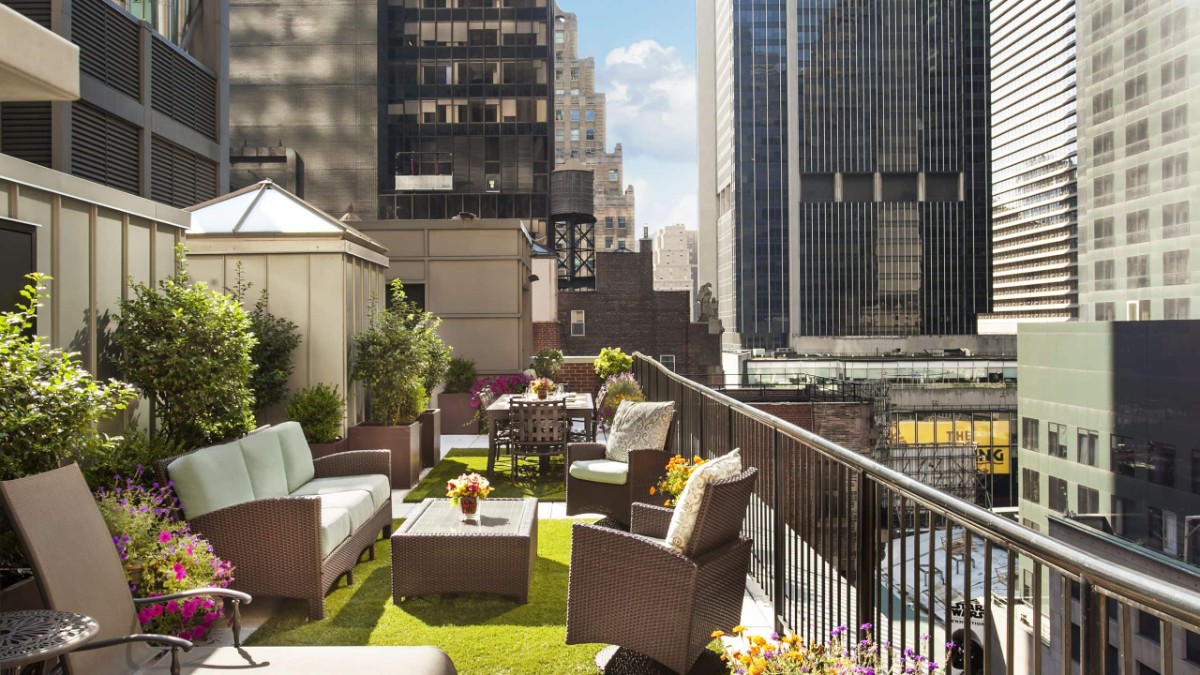 Rooftop bar at The Chatwal, in the Unbound Collection by Hyatt