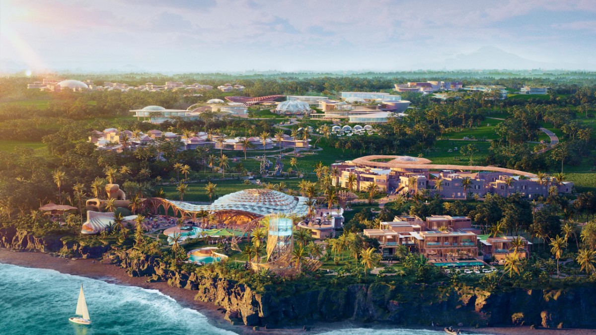 View areas at Oshom Bali at Nuanu Creative City