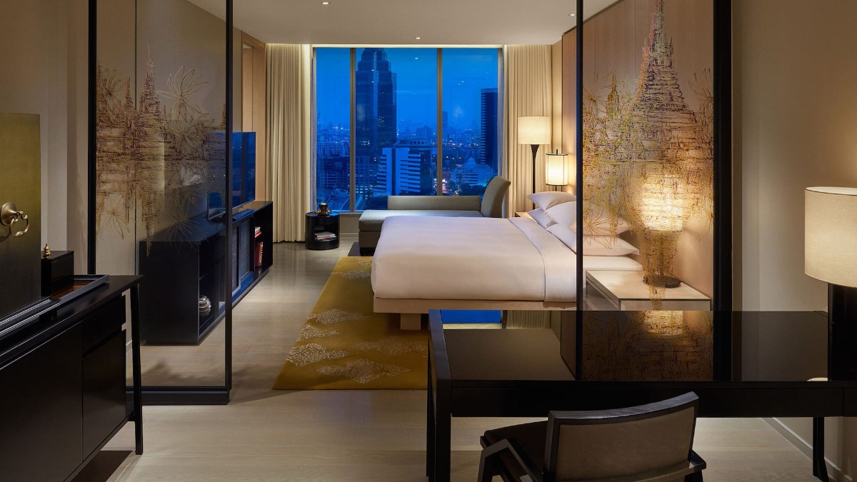 Bedroom at Park Hyatt Bangkok
