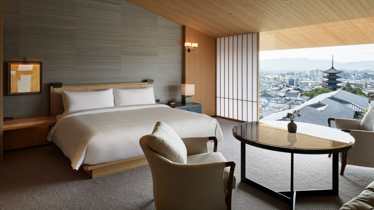 Bedroom at Park Hyatt Kyoto