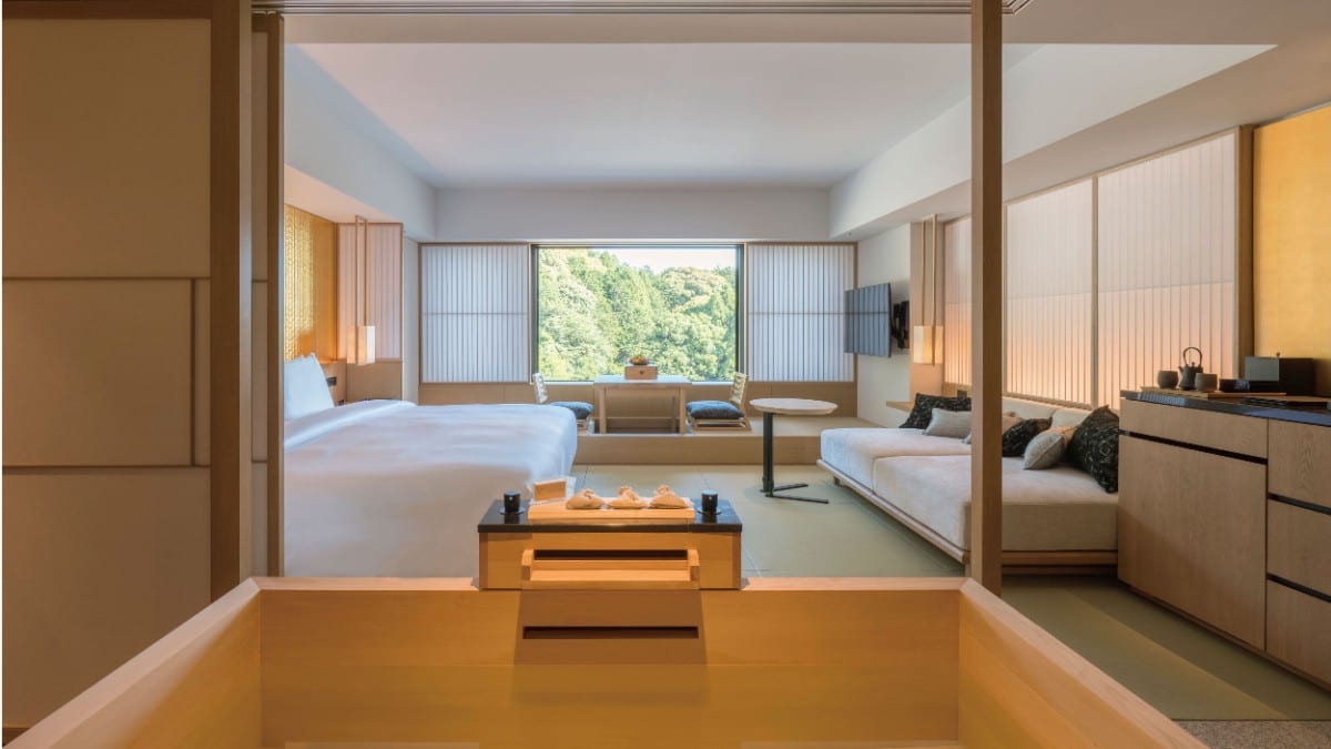 Schlafzimmer im Banyan Tree Higashiyama Kyoto