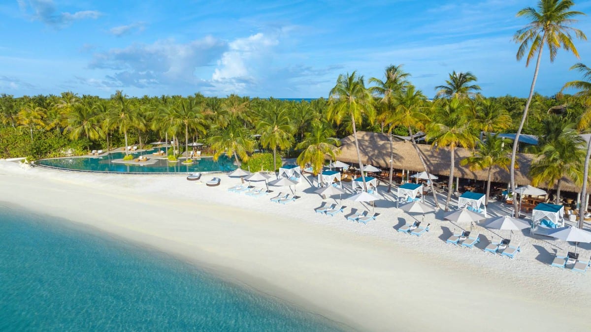 Aussichtsbereiche im Waldorf Astoria Maldives Ithaafushi