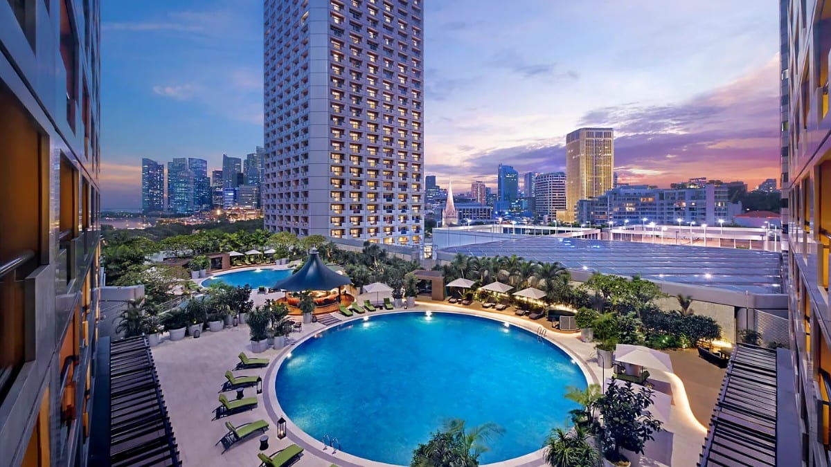 View areas at Fairmont Singapore