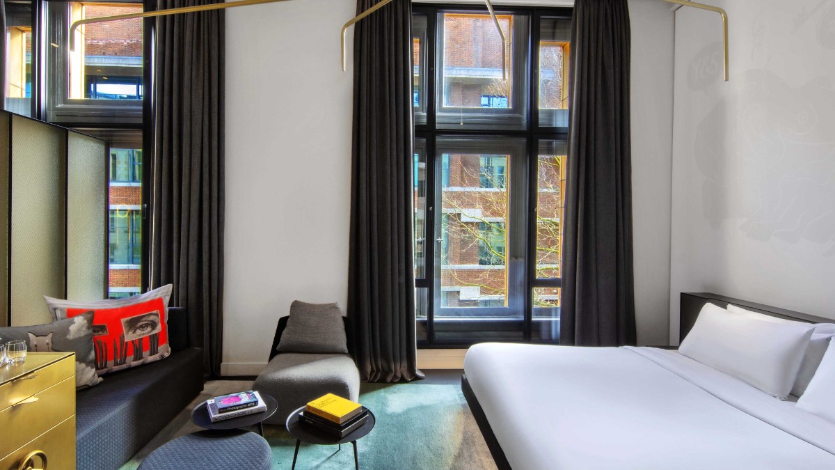 Bedroom at Hotel W Amsterdam