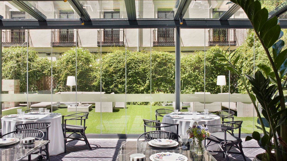 Restaurant at Hotel Único Madrid, Small Luxury Hotels