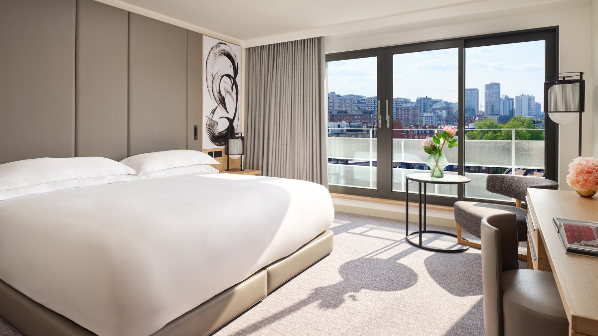 Bedroom at Nobu Hotel London Portman Square