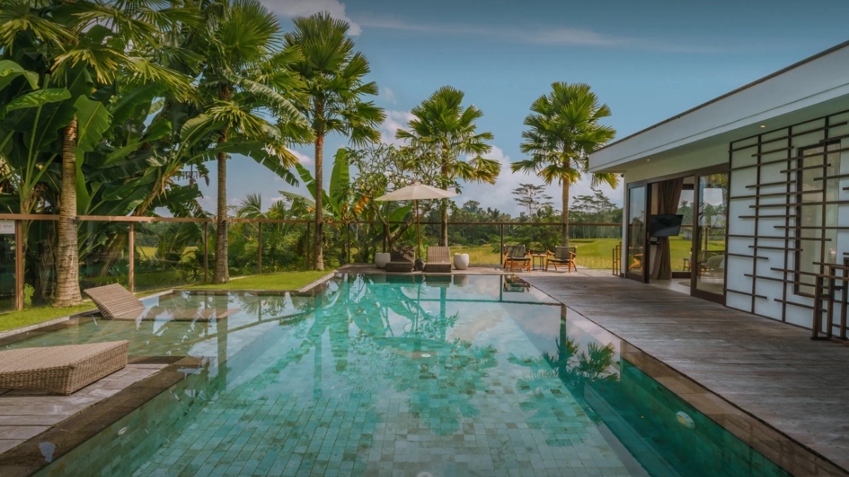 Outdoor swimming pool at K Club Ubud