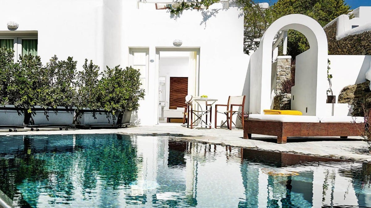 Pool im Belvedere Mykonos - Main Hotel - the Leading Hotels of the World