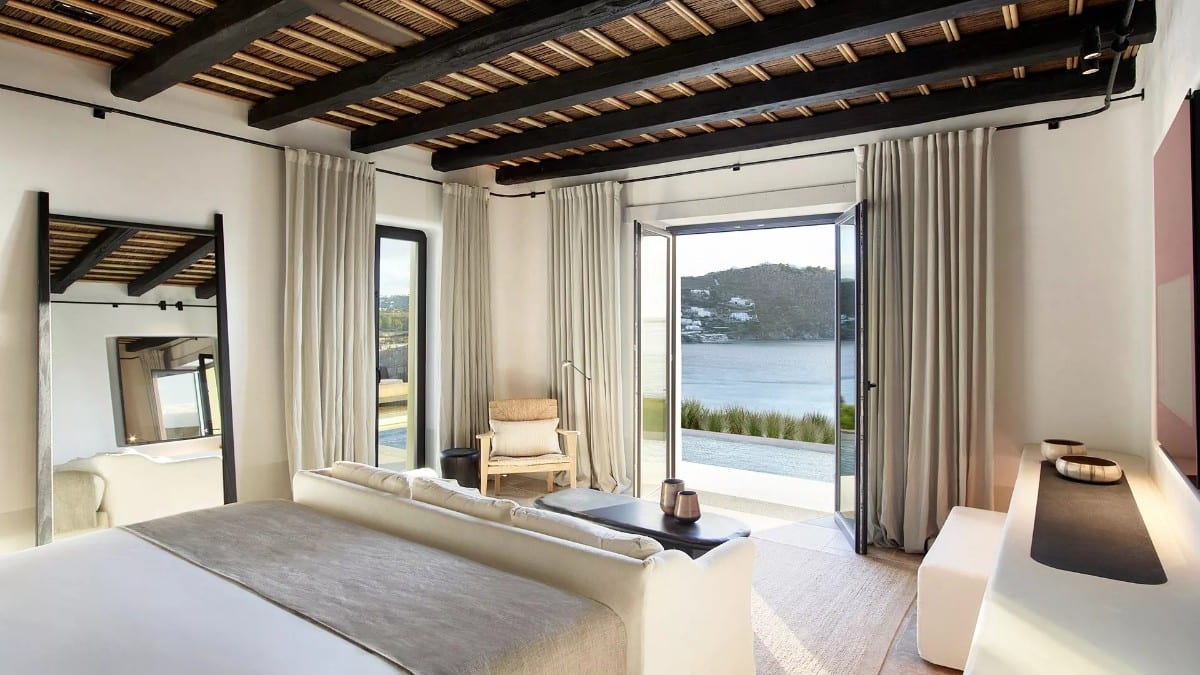 Schlafzimmer im Kalesma Mykonos