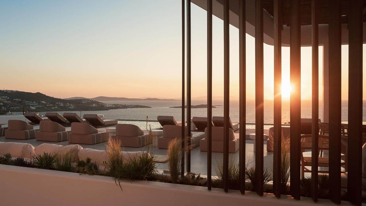 Dachterrasse im Lovia Mykonos