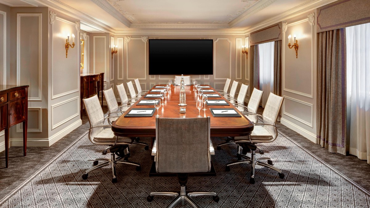 Conference room at The St. Regis New York