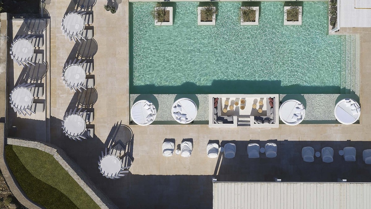 Pool at Once in Mykonos - Designed for Adults