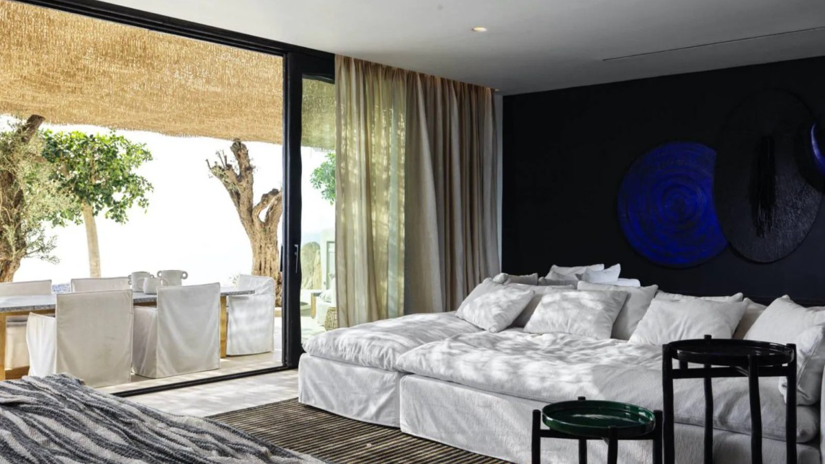 Bedroom at Myconian Panoptis Escape, a Member of Small Luxury Hotels of the World