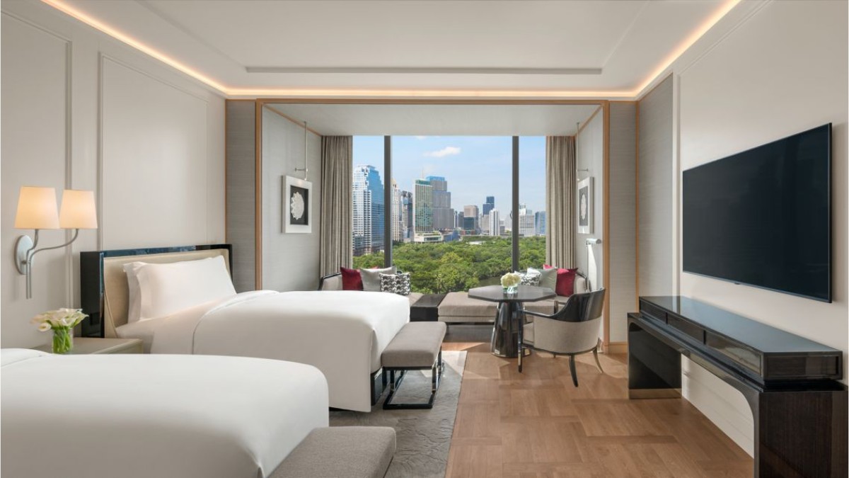 Bedroom at The Ritz-Carlton, Bangkok