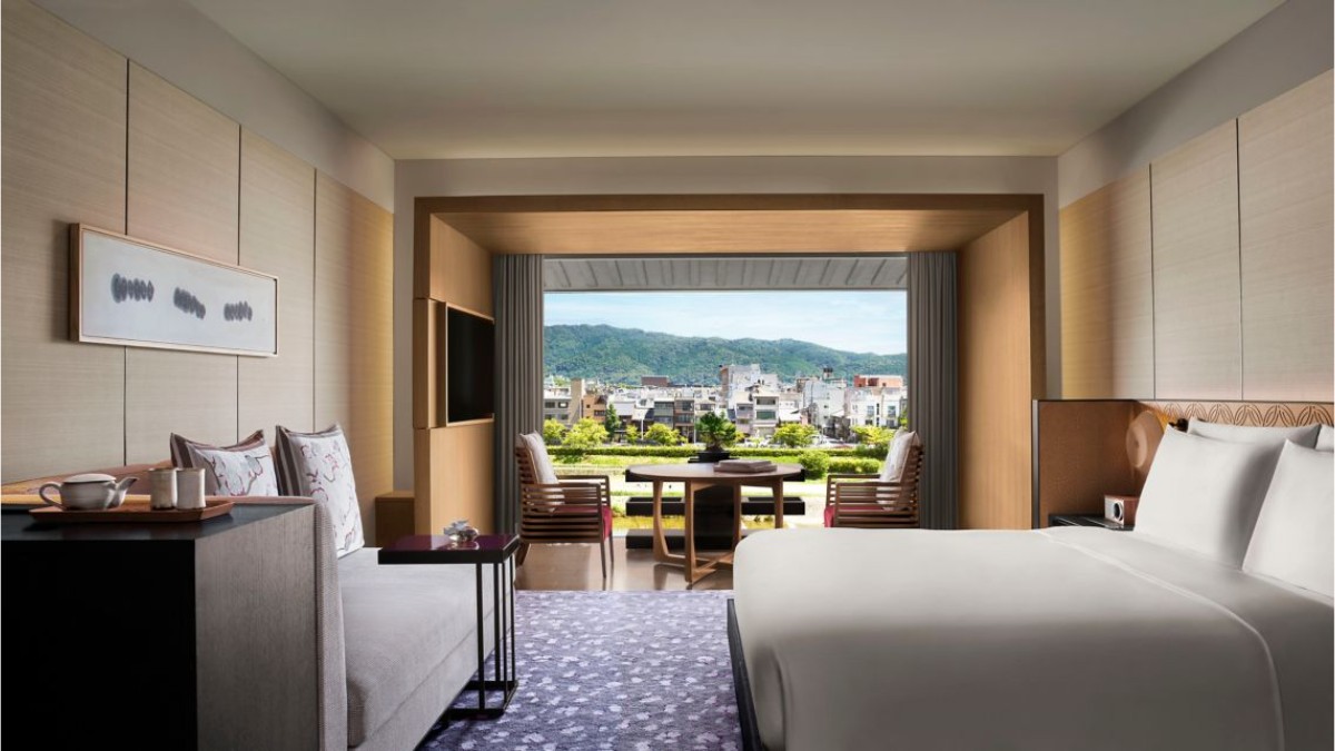 Bedroom at The Ritz-Carlton, Kyoto