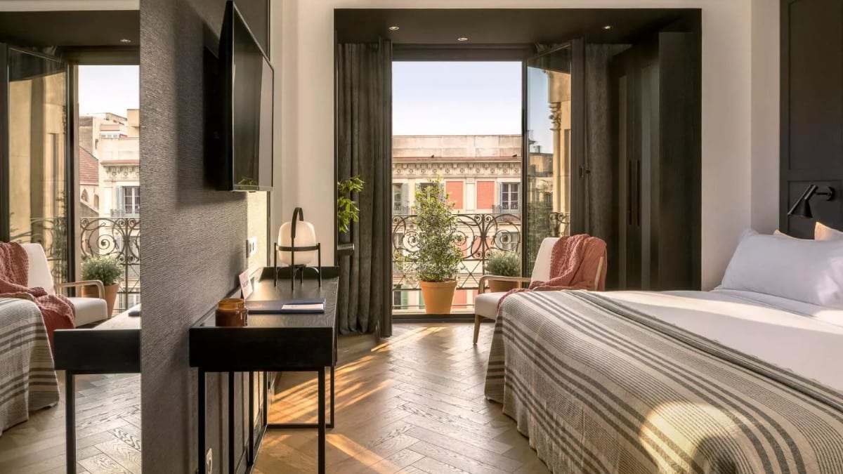 Schlafzimmer im Hotel Casa Sagnier
