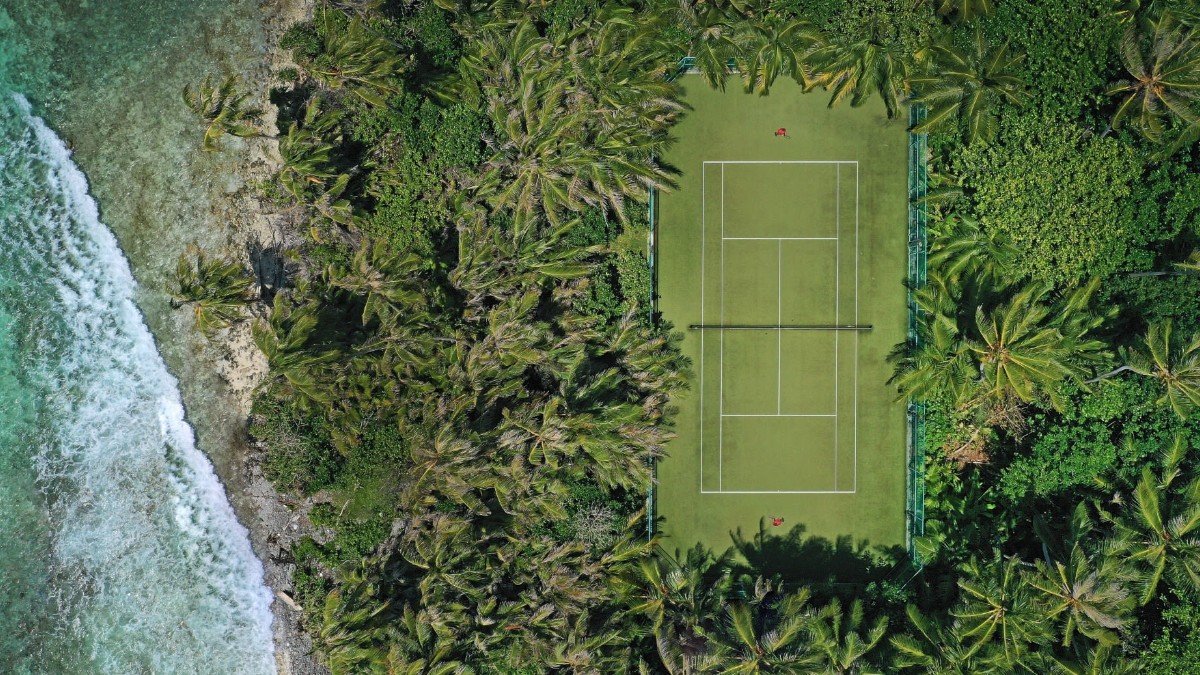 Tennis court at Niyama Private Islands Maldives