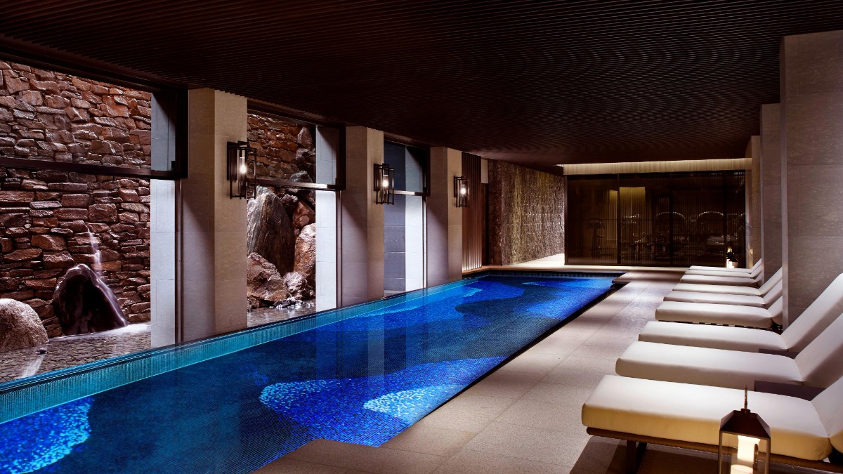Indoor swimming pool at The Ritz-Carlton, Kyoto