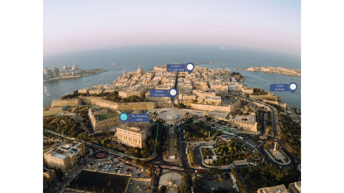 Aussichtsbereiche im The Phoenicia Malta - The Leading Hotels of the World