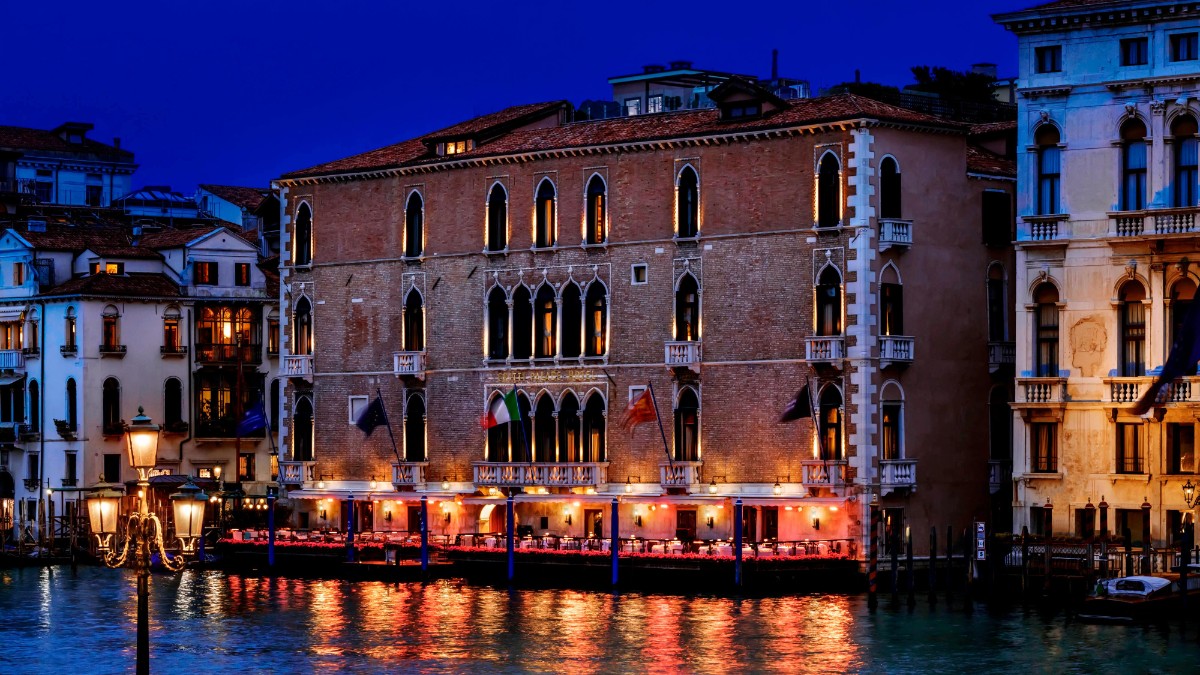 Outdoor night by The Gritti Palace
