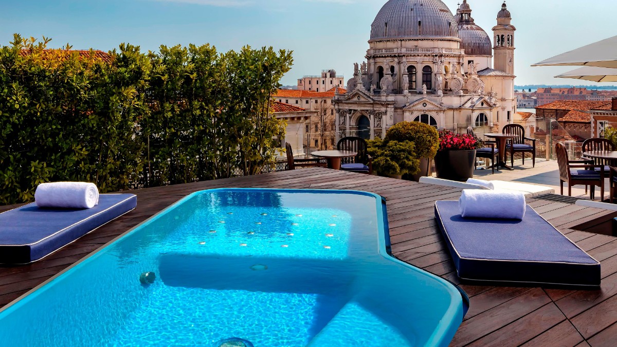 Outdoor swimming pool at The Gritti Palace, a Luxury Collection Hotel, Venice