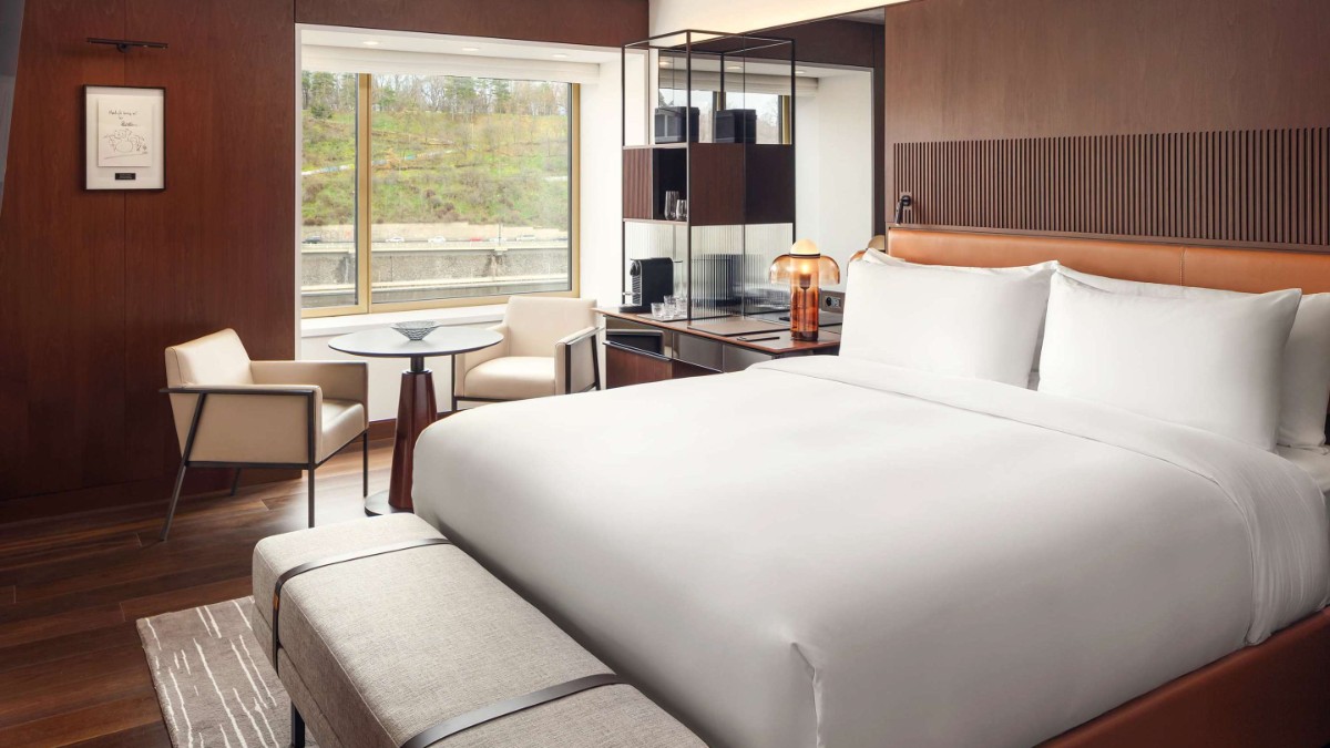 Bedroom at Fairmont Golden Prague