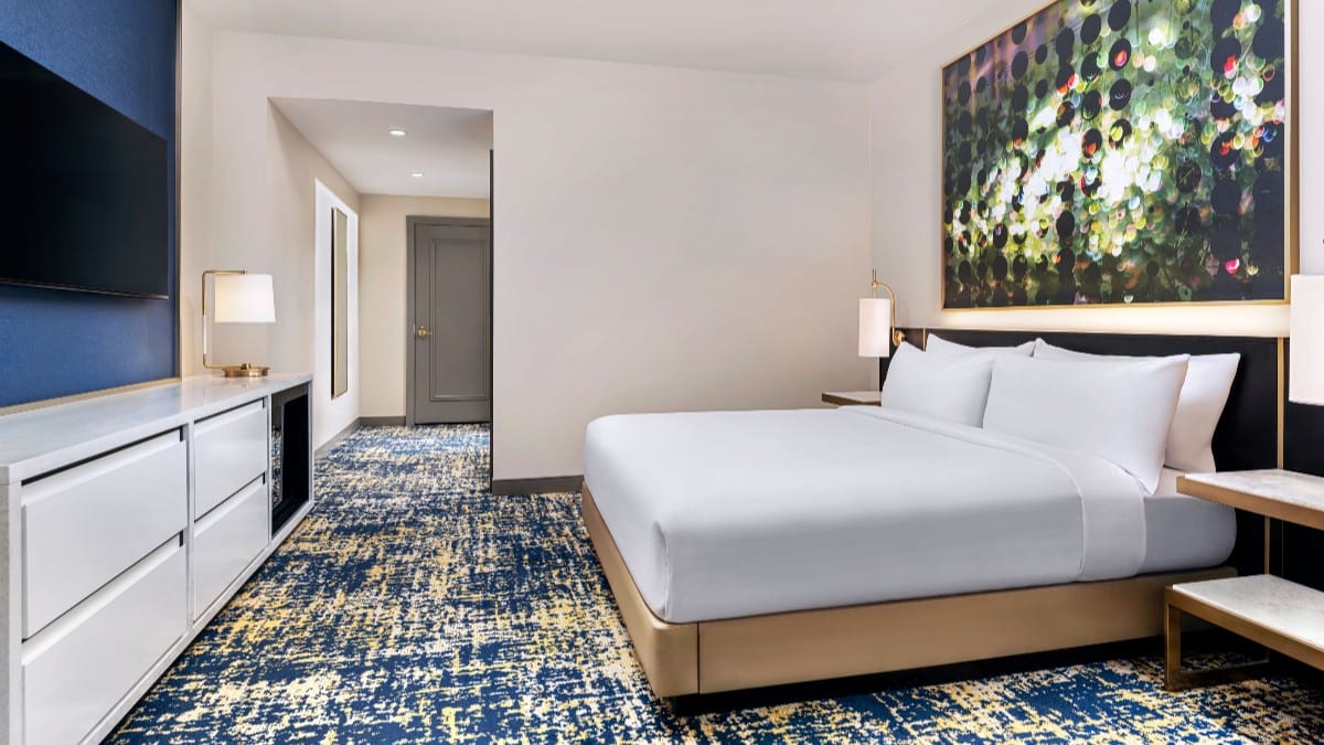 Schlafzimmer im Las Vegas Hilton at Resorts World