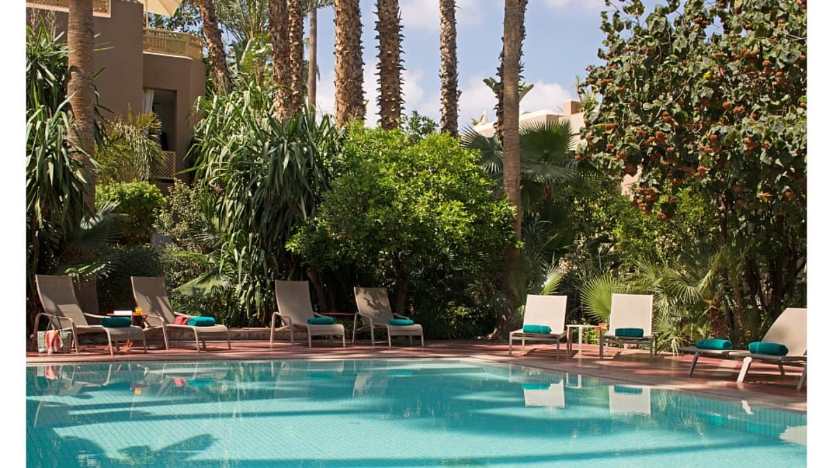 Pool in Les Jardins de La Médina