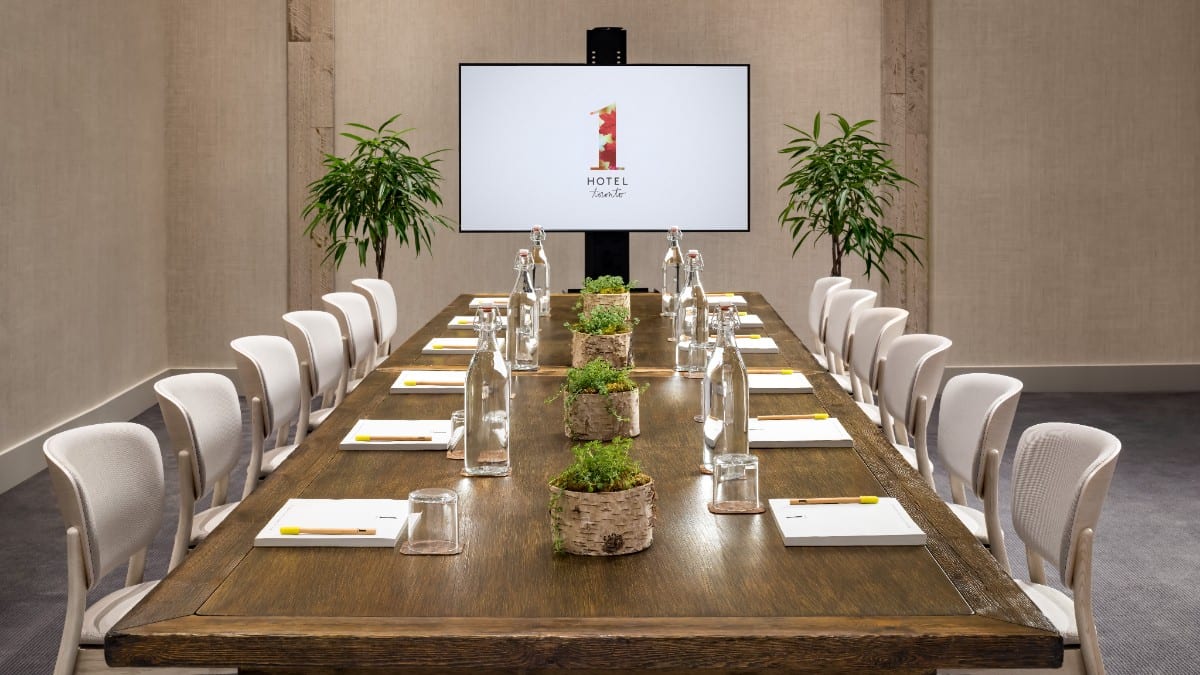 Conference room at 1 Hotel Toronto