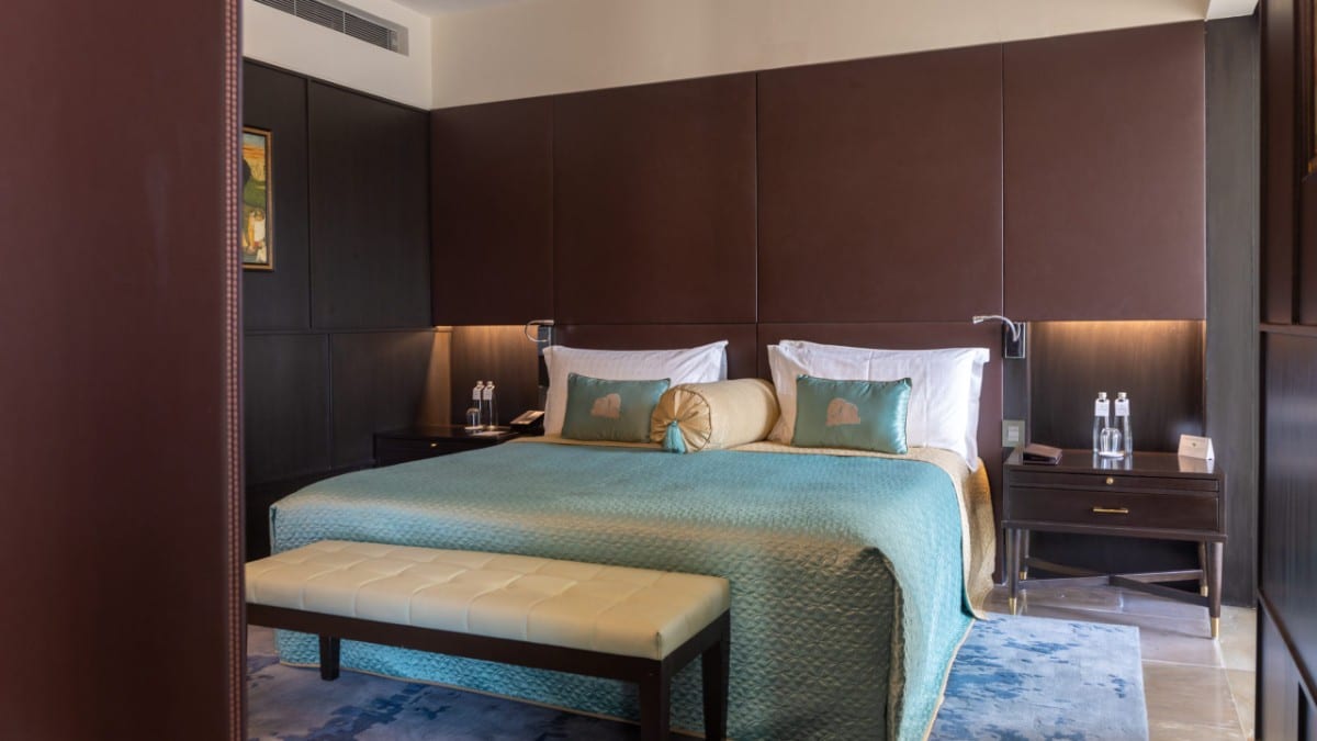 Schlafzimmer im The Lodhi – A Member of the Leading Hotels of the World