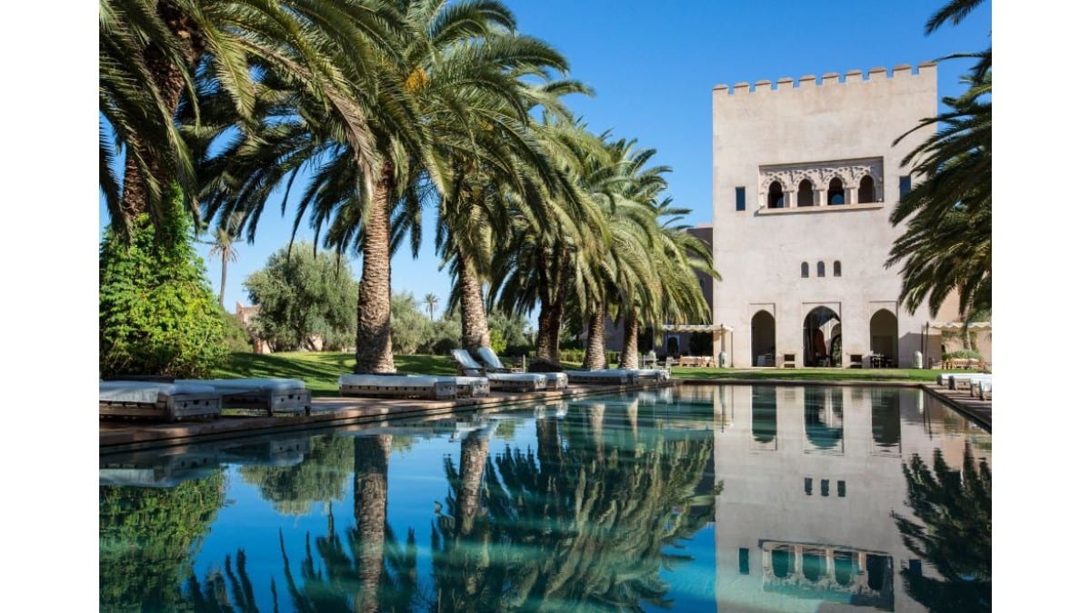 Aussichtsbereiche im Ksar Char-Bagh Small Luxury Hotels