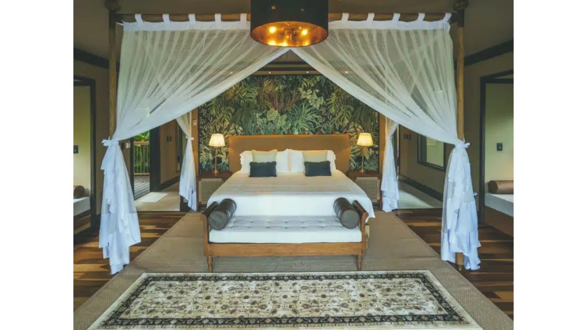 Schlafzimmer im Nayara Tented Camp