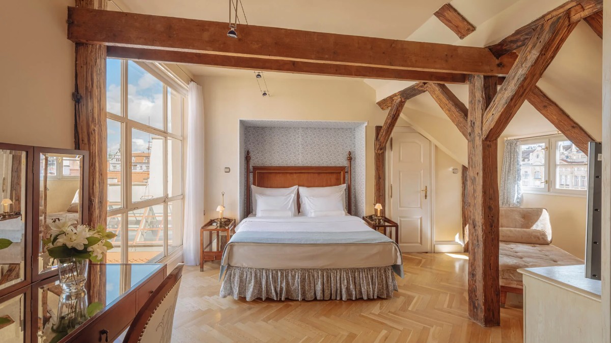 Bedroom at The Mozart Prague